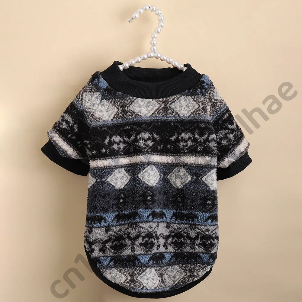 Warm Dog Clothes for Small Dog Coats Jacket Winter Clothes for Dogs Cats Clothing Chihuahua Cartoon Pet Sweater Costume Apparels