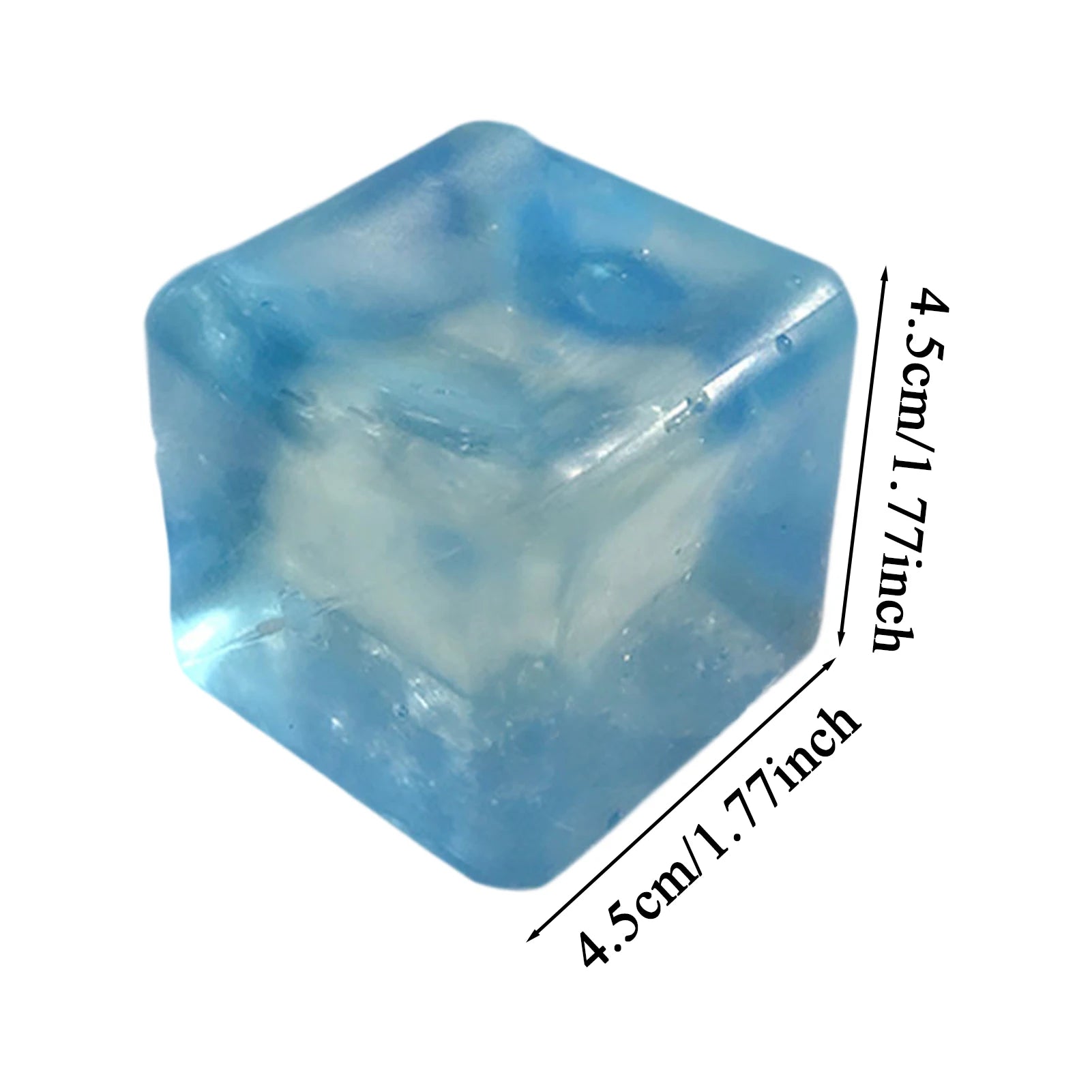 Maltose Cube Stress Squeeze Toy D ecompression Small Ice Cubes Anti Stress Slow Rebound Polar Light Colorful Squeeze TPR Block