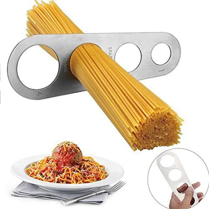 4 Holes Spaghetti Measurer Stainless Steel Kitchen Accessories 1Pcs Pasta Noodle Measure accessoires de cuisine  spaghetti