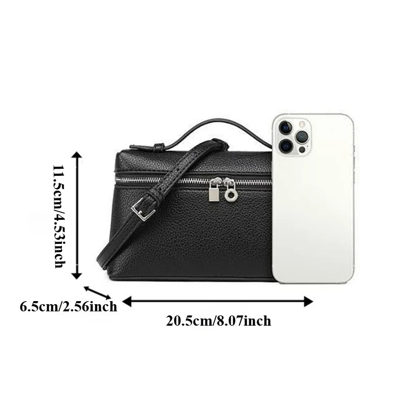 Fashion lunch box bag pu leather mini fashion women's bag 2026 new net red the same handheld box crossbody small bags