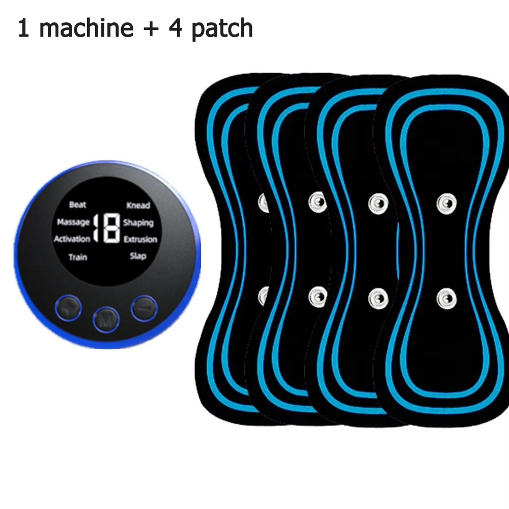 Ems Electric Pulse Neck Massager With 8 Massage Modes, 19 Levels Of Intensity, Deep Relaxation Massage Pads