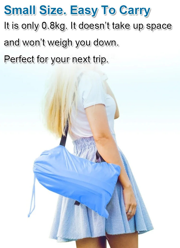 Portable Folding Inflatable Sofa  Outdoor Single Lazy Sofa Bed Fast Inflatable Seatings  Air Sofa Beach Party Camping Use