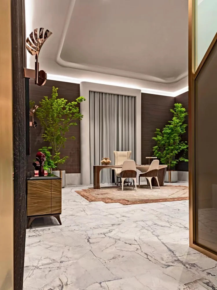 mid-century Marble office desk high-end luxury fashion design Computer desk Elegant comfortable mesa para escritório furniture