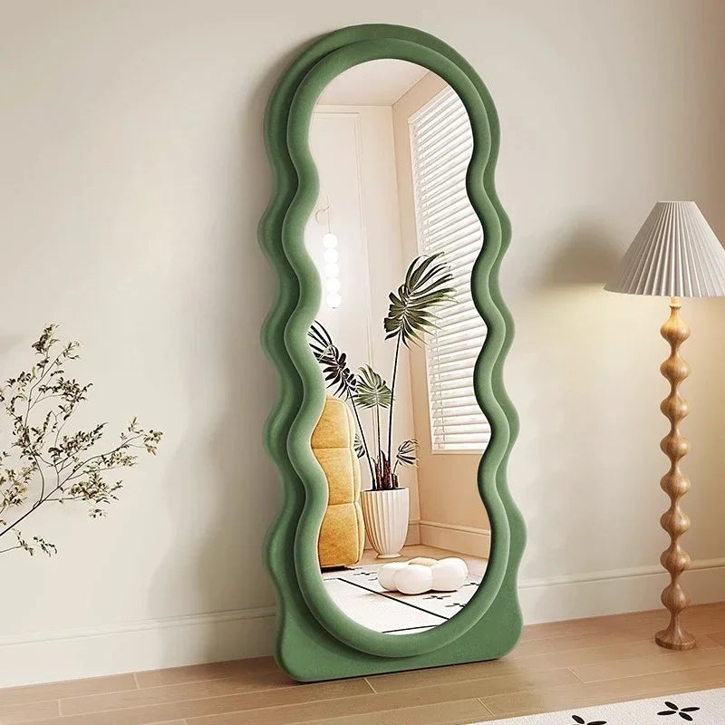Light Luxury Floor Full Body Mirror Wall Mirrors Room Decoration Makeup Mirrors Full Body Wall Art Miroir Home Bedroom Mirror