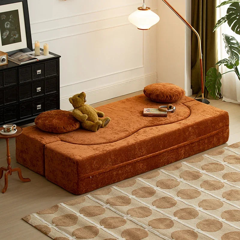 Teddy Sofa Multifunctional Transformable Vacuum Compression Sofa Bed Flip Foldable Washable Customizable Couch for Living Room