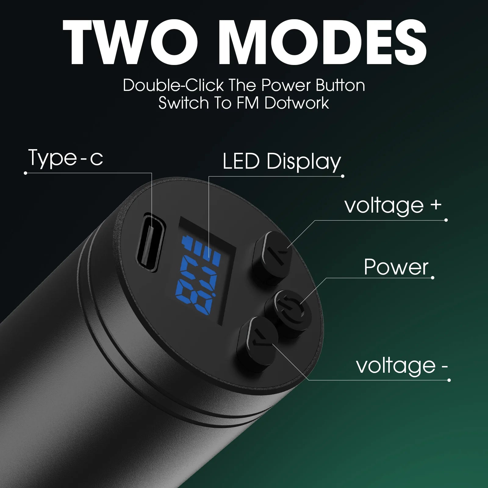 INKIN Unltra one Wireless Tattoo Pen Machine 1600mAh Capacity Led Display Power Supply for Tattoo Cartridge Needles  Machine