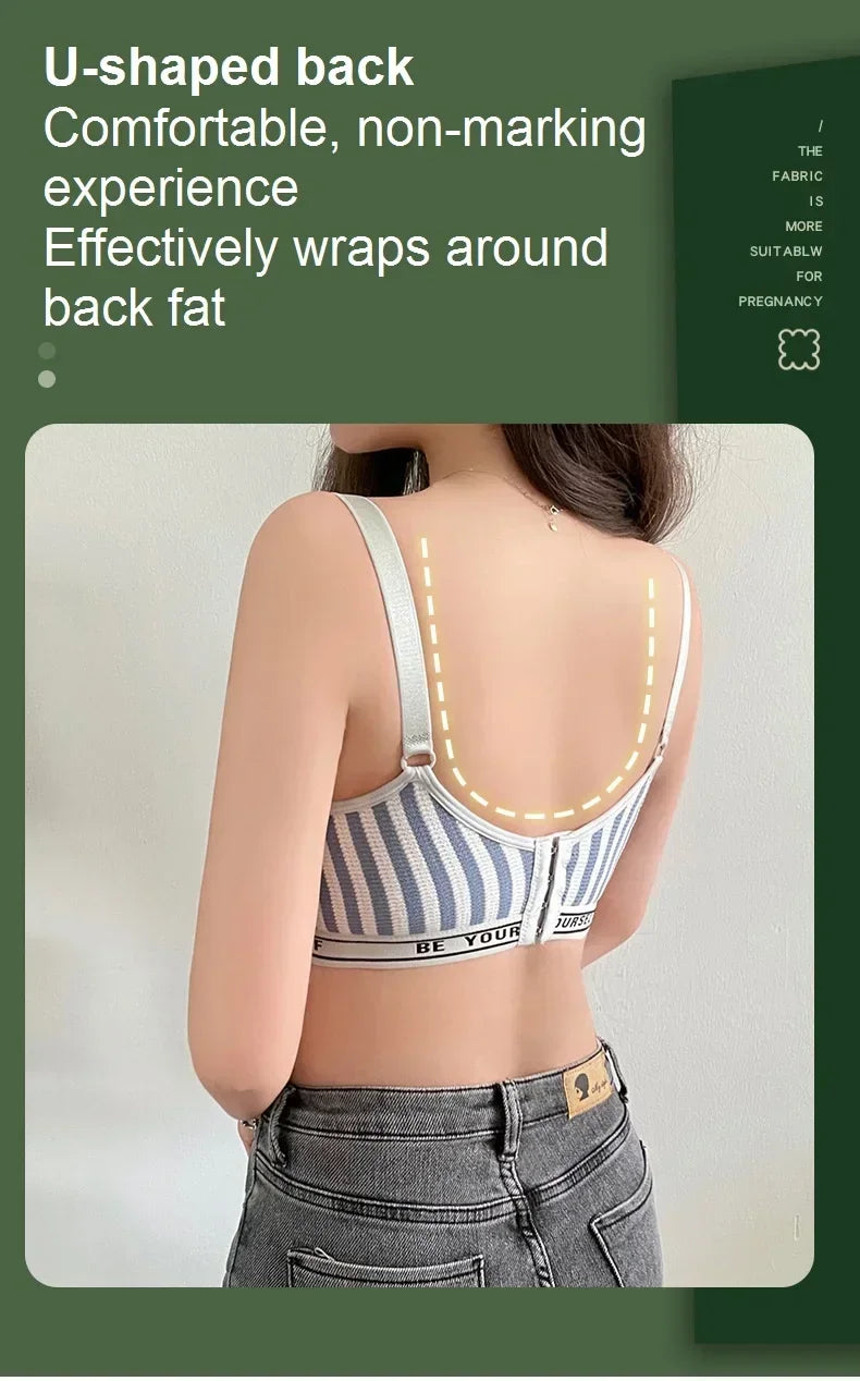 Women Mommy Nursing Underwear Women Mom Cotton Maternity Pregnant Brassiere Female Ladies Mommy Non-steel Ring Breastfeeding Bra