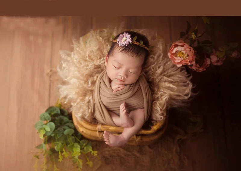 Flokati 100% Wool Blanket Mats Baby Photography Props Newborn Wrap Backdrop Prop for Newborns Photo Shoot Fotografia Accessories