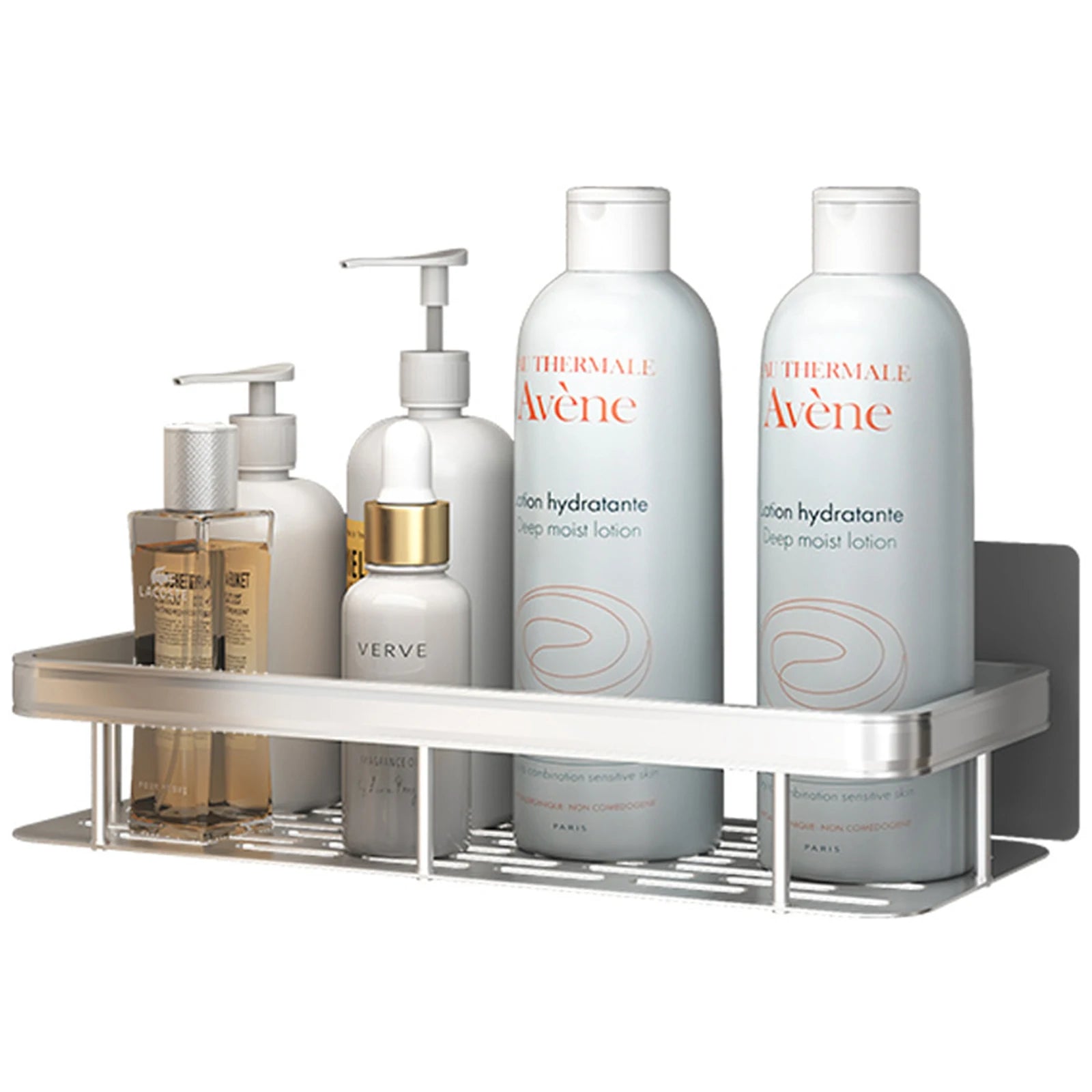 Bathroom Storage Rack Stainless Steel Anti Rust Storage Shower Rack Suction Cup Storage Rack Household Storage Appliances