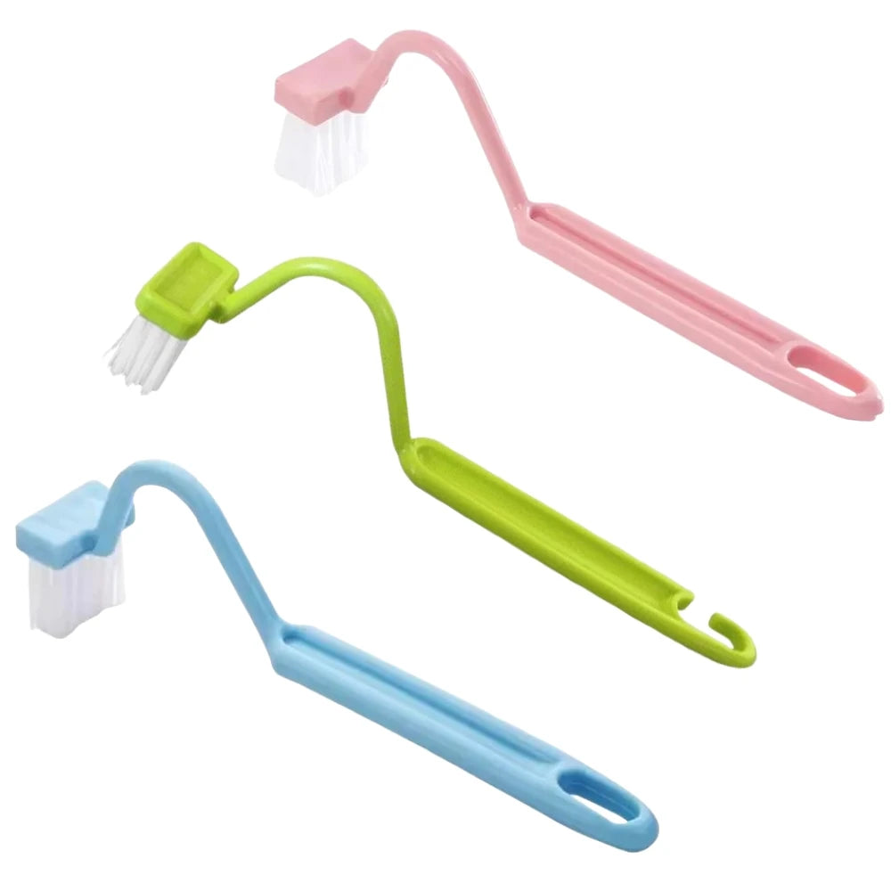 Toilet Brush S Shape Portable Toilet Cleaner Curved Edge Corner Handle Bathroom Supplies Cleaning Household Tools Accessories