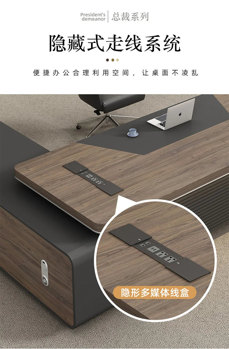 L Shaped Room Desks Computer Commercial Designer Cabinet Table Decoration Chairs Fancy Storage Beistelltisch Furniture