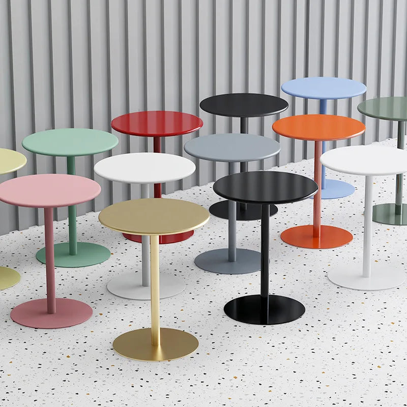 IHOME Bedside Table Small Round Table Nordic Small Coffee Table Simple Modern Mini Bedroom Living Room Sofa Corner Several  New