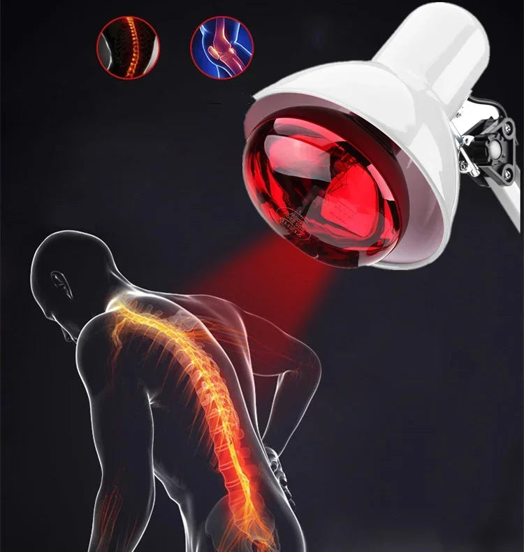 Infrared Physiotherapy Bulb 150W Heating Therapy Red Lamp Massage for Neck Ache Arthritis Muscle Joint Relaxation Pain Relief