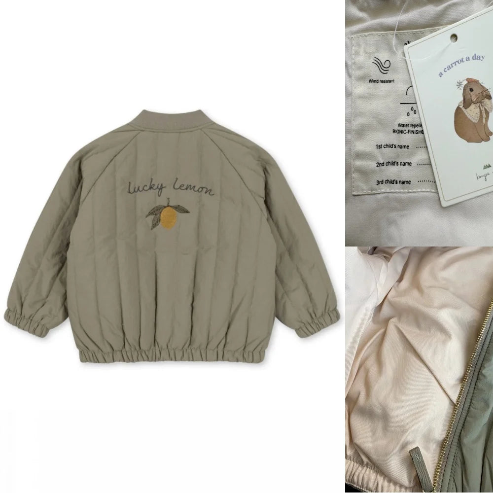 2025 KS Winter Baby Boys Lambswool Jackets Coat Kids Cotton Outerwear Toddler Girl Fleece Flight Suit Jacket Children's Clothing