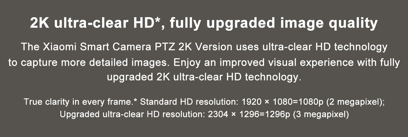 New Xiaomi Mi Smart Home Security Camera PTZ 2K 1296P HD Night Vision Baby Monitor Ultra-clear IP Panoramic AI Human Smart Home