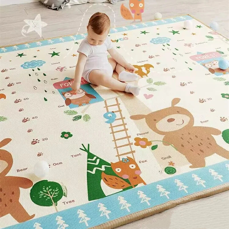 Baby Crawling Play Mats New EPE Thick Folding Carpet Play Mat for Children's Safety Mat Kids Rug Playmat 2 Thicknesses To Choose