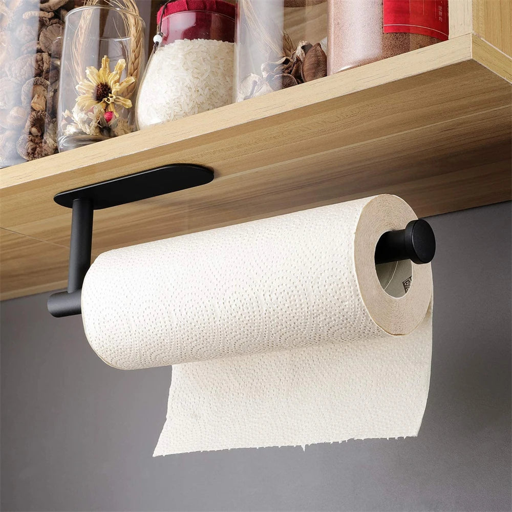 1~2PCS Toilet Paper Rack Bathroom Paper Towel Holder Adhesive Absorbent Paper Dispenser WC Kitchen Hardware Storage Accessories