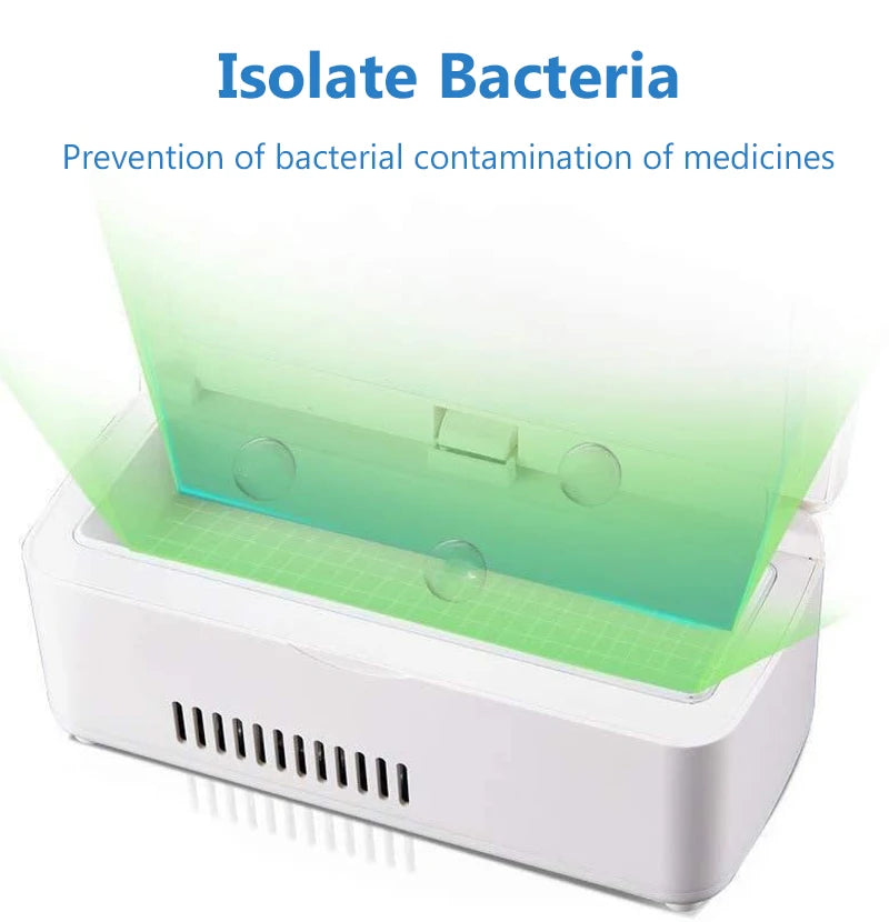 Insulin Cooler Portable Refrigerator USB Charging Medication Low-Temperature Storage Box Small Car Refrigerator  For Family