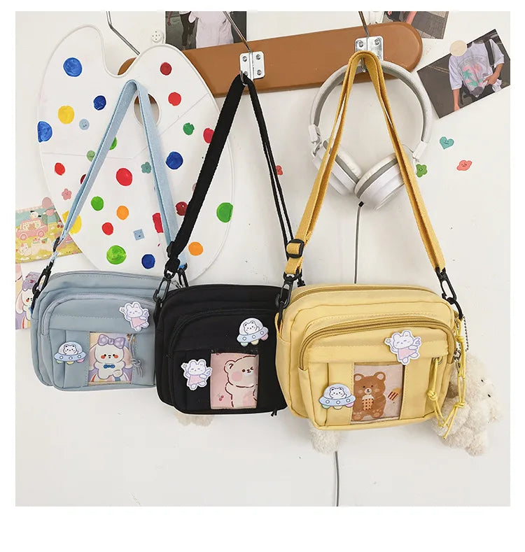 New Kawaii Bag Girls 2025 New JK Transparent Bag Small Crossbody Bag For Women Purses and Handbags Shoulder Bag Itabag Bolso