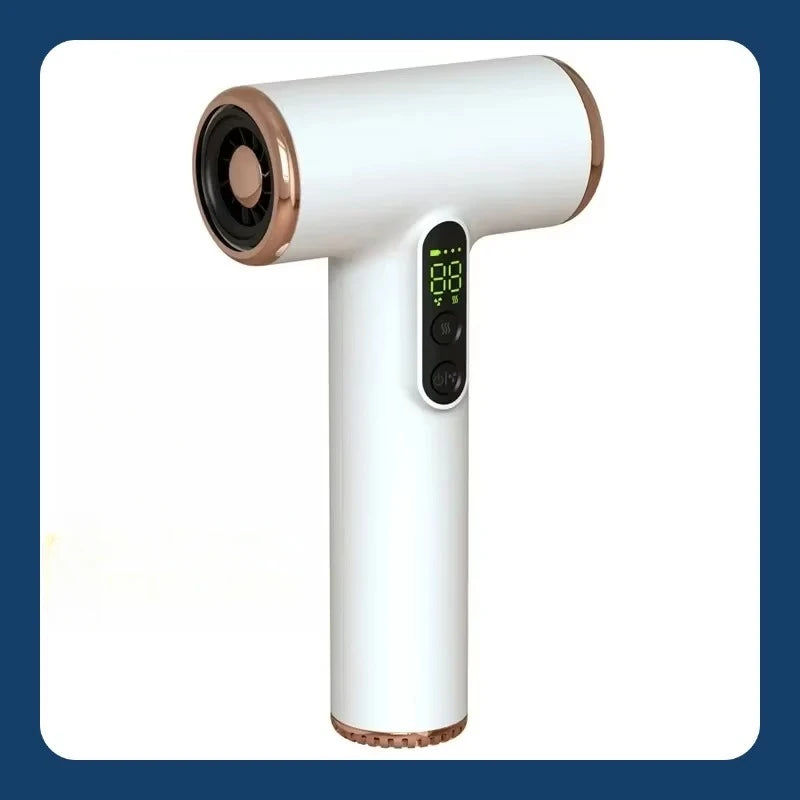 Super Portable USB Charging Wireless Hair Dryer 100000RPM High Wind Powerful Cold/Hot Air Styling Tools LED Display