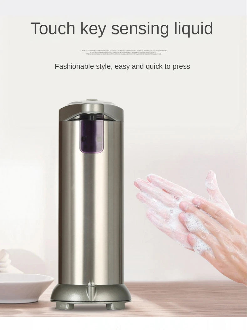 Automatic Sensing Soap Dispenser 250L/8.5oz Touchless Foam Washing Machine with Ultra-Sensitive Infrared Sensor Waterproof Base