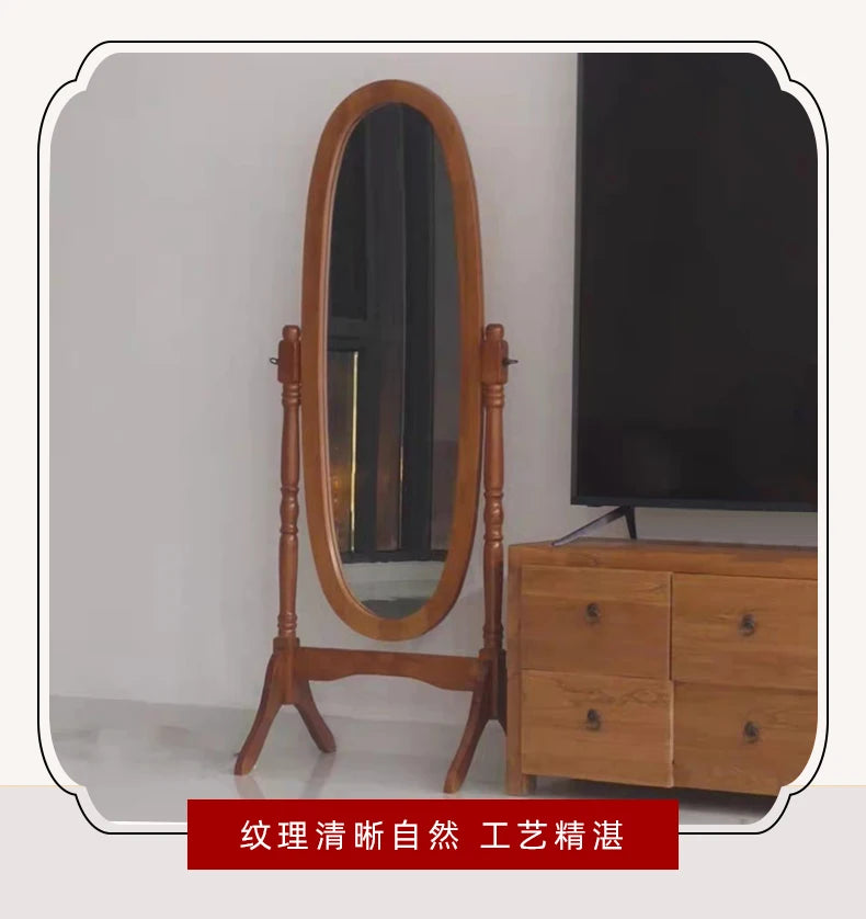 Standing Bed Room Mirrors Full Body Floor Nordic Design Long Mirrors Full Body Long Princess Espejos Decorativos Room Decoration