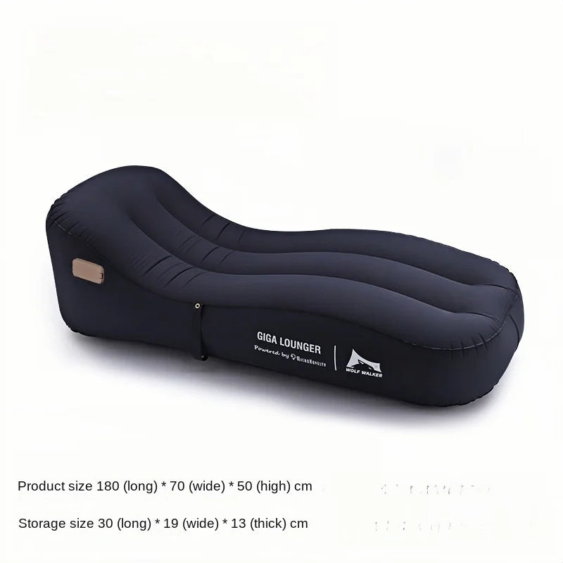 One Click Automatic Inflatable Chair, Outdoor Portable Camping Inflatable Sofa  USB Charging  Family Travel Lazy Air Cushion Bed