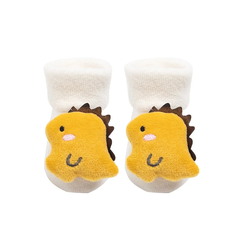 Kids Children's Socks for Girls Boys Non-slip Print Cotton Toddler Baby Christmas Socks for Newborns Infant Short Socks Clothing
