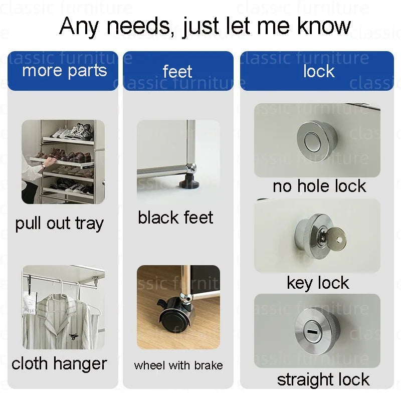 Modular Module Furniture Magazine CD Display Customized Metal Stainless Steel Cabinet  Storage  Sideboard Shelf DIY Living Room