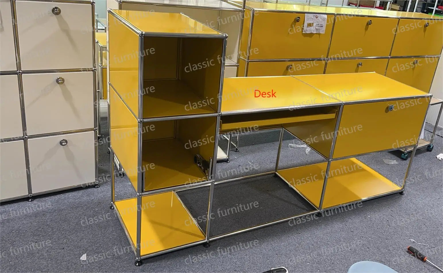 Modular Module Furniture Magazine CD Display Customized Metal Stainless Steel Cabinet  Storage  Sideboard Shelf DIY Living Room