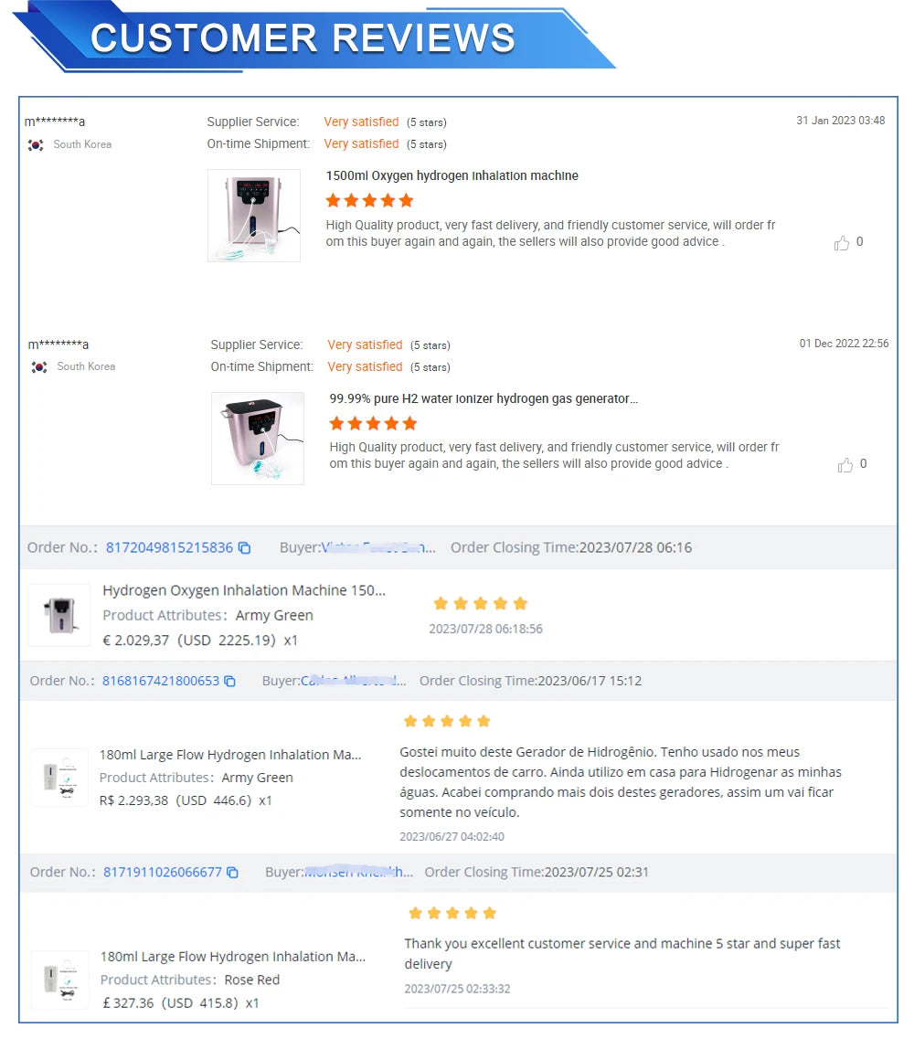 Portable Hydrogen Generator H2 Inhalation Machine 450ML Home Use Hydrogen Water Maker Hydrogen Molecule Wellness Free Backpack