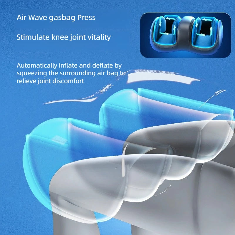 Newly Upgraded Leg And Knee Massager Foot Hot Compress Massage Relaxation Airbag Vibration