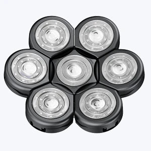 Kensen Razor Head Replacement Shaver Head Floating Washable Electric 7D Shavers Beard Practical Hair Trimmers Kit Cutter Blades