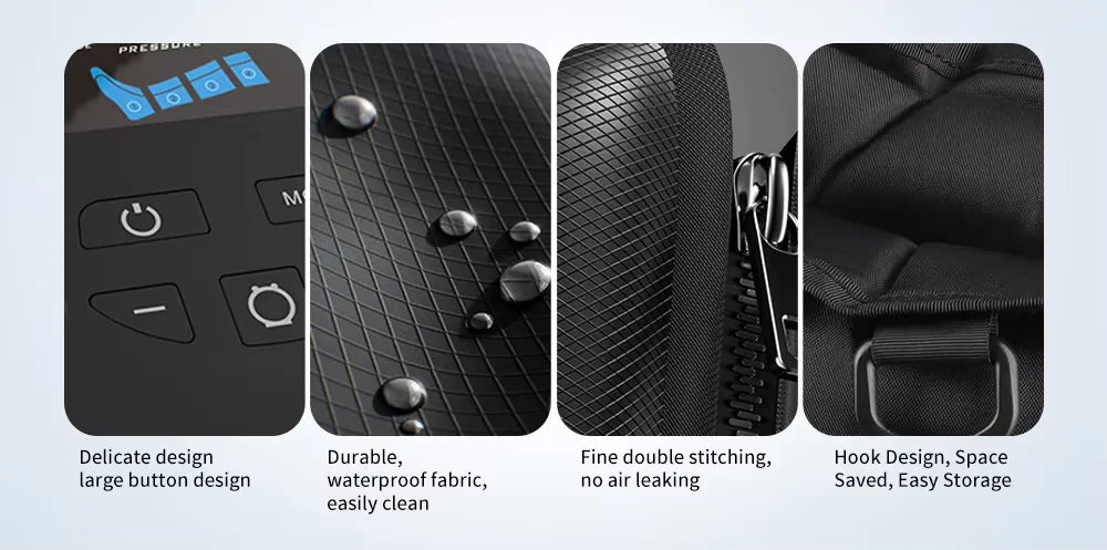 Portable Lymphatic Drainage Air Pressure Compression Boots Relax Presoterapia Leg Massager for Sports Recovery