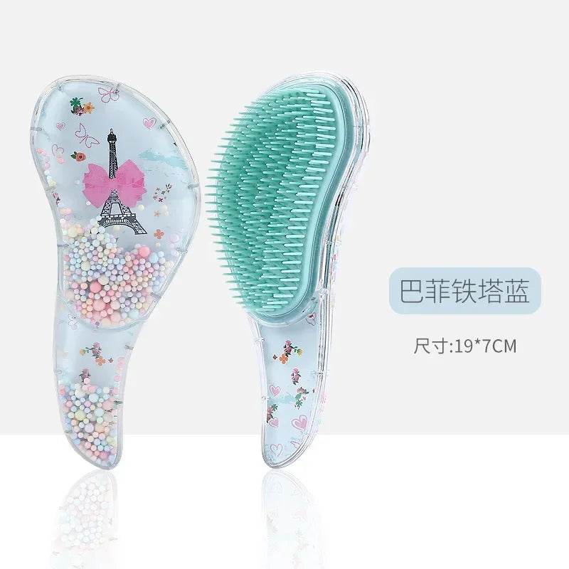 Children's Hair Smoothing Comb Anti-static Massage Hair Brush Tangle Detangle Shower Massage Hairbrush Comb Salon Hair Styl Tool