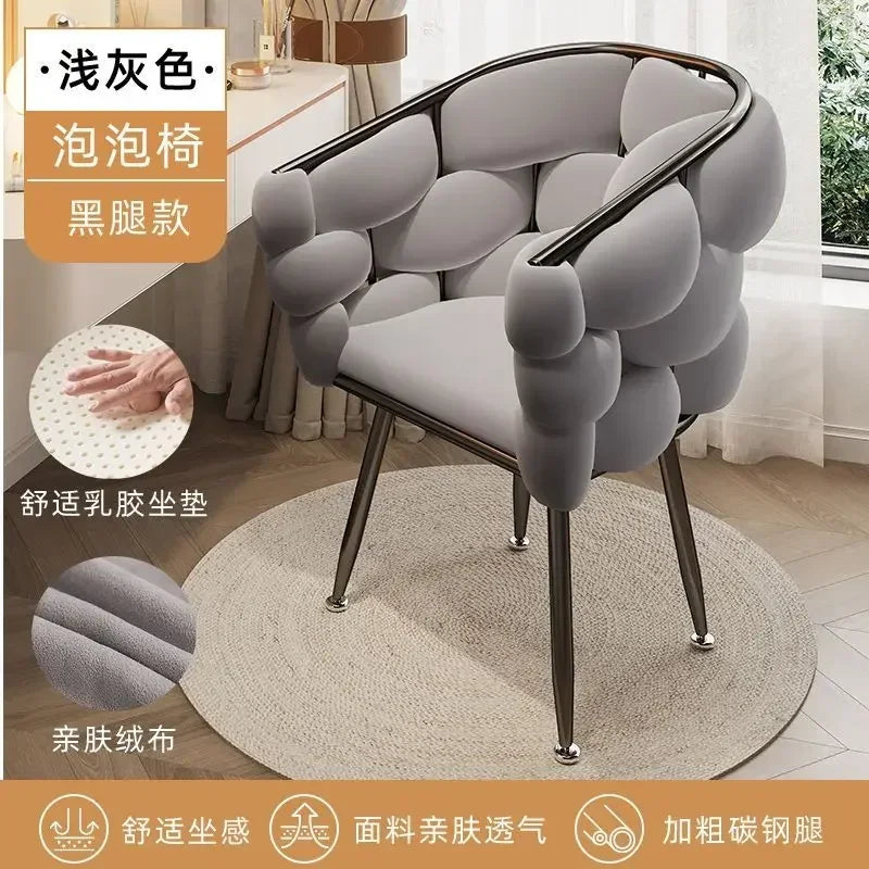 Velvet Leisure Single Sofa Chair Armchair with Gold Legs Makeup Chair with Upholstered for Living Room Bedroom