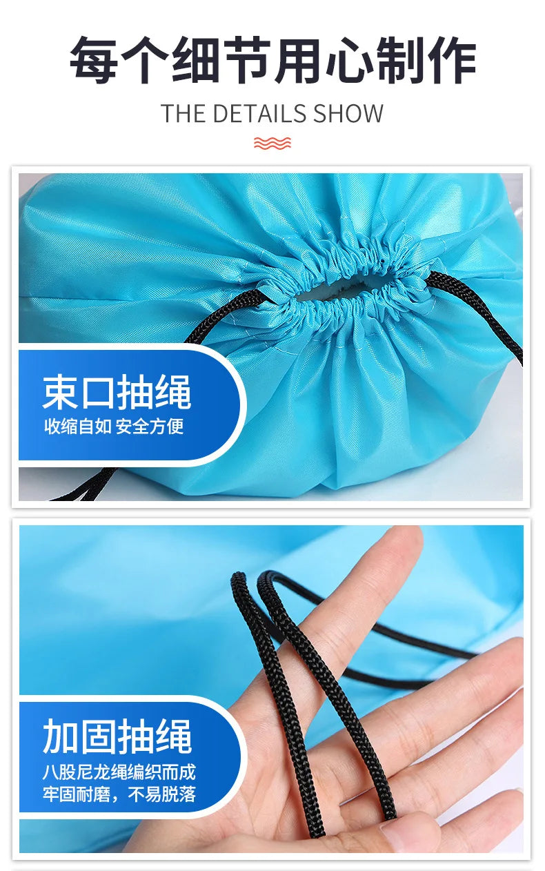 KPop Demon Hunters Drawstring Backpack Portable Foldable Storage Bag Reusable Sack Yoga Sport Organizer Travel Sundries Pouch