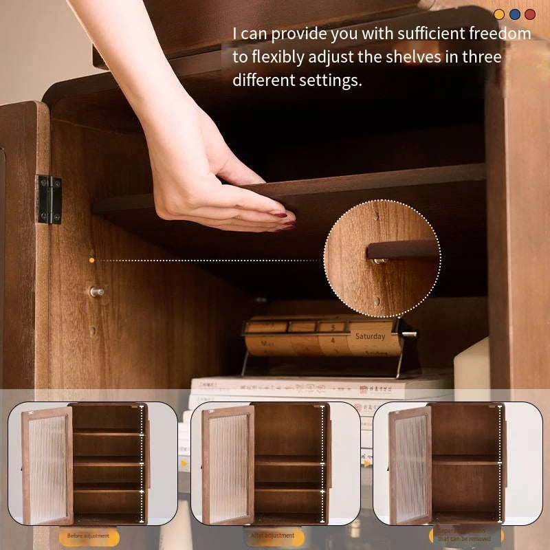 Solid wood chest of drawers, TV cabinet side cabinet, sofa side cabinet, bedroom storage cabinet, robot bedside cabinet