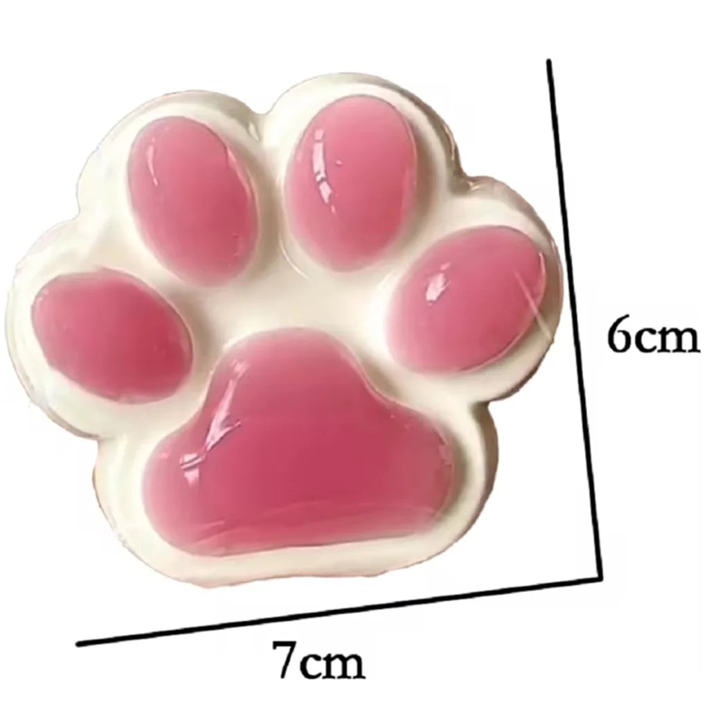 Squishy Cat Paw Soft Jelly Feel Squeeze Toy Anti-Stress Fidget Toys for Kids Adults Anxiety Relief Soft Taba Squishy Toys
