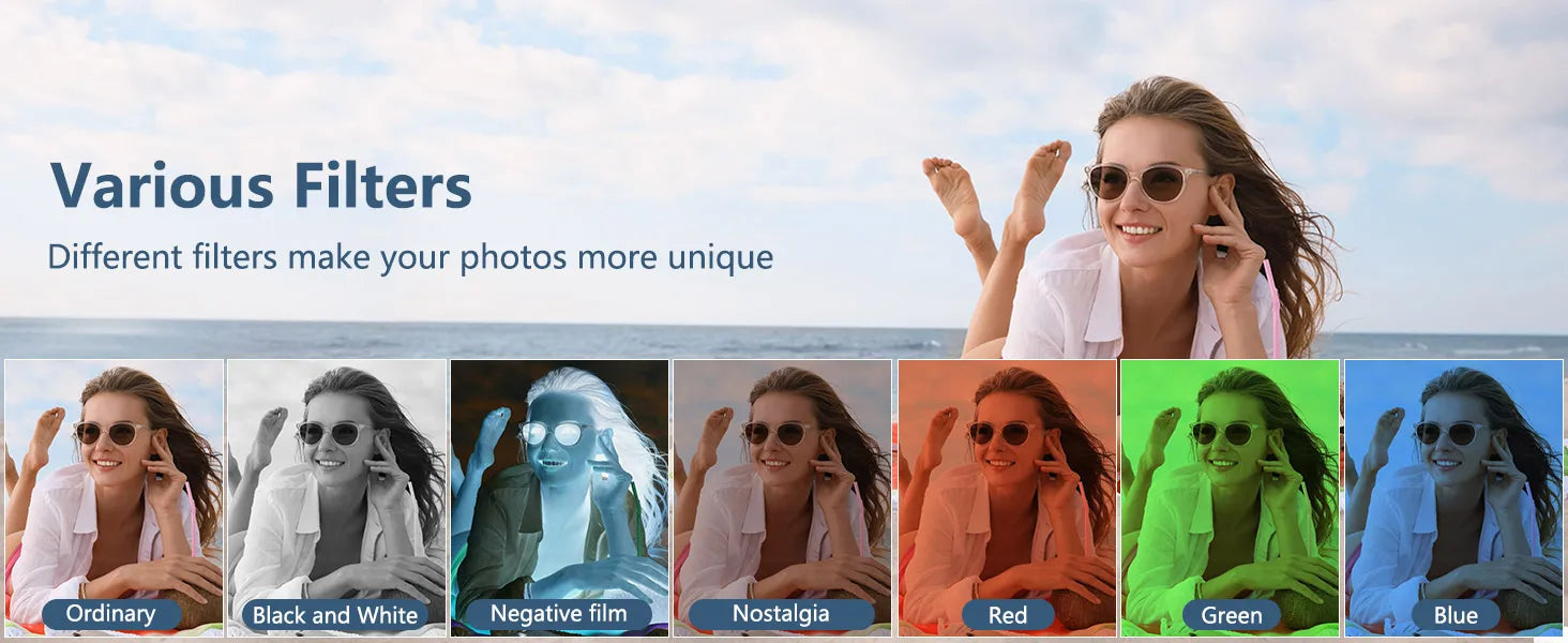 4K compact digital photography camera, 18x digital zoom, vintage vlog video recorder for YouTube, 180° flip screen, WiFi webcam