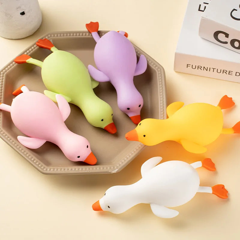 Kawaii Duck Squeeze Toy Stretchy Stress Relief Toys for Adults Kids, Cute Animal Party Gift