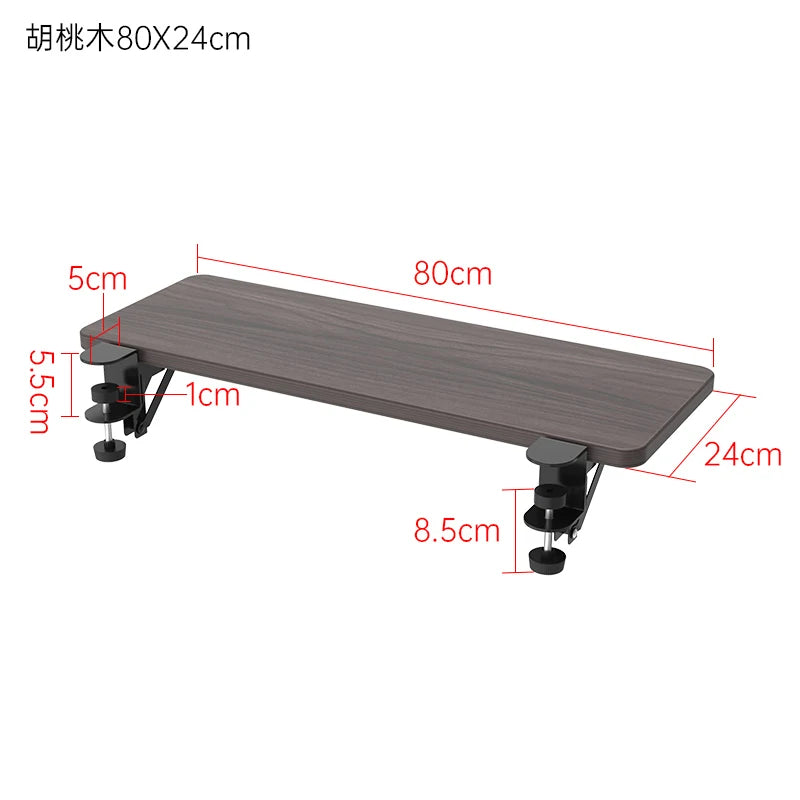 Desk Extension Board Foldable Widening Laptop Table Expander Hand Rest Support Home Office No Drill Computer Desk Extensions