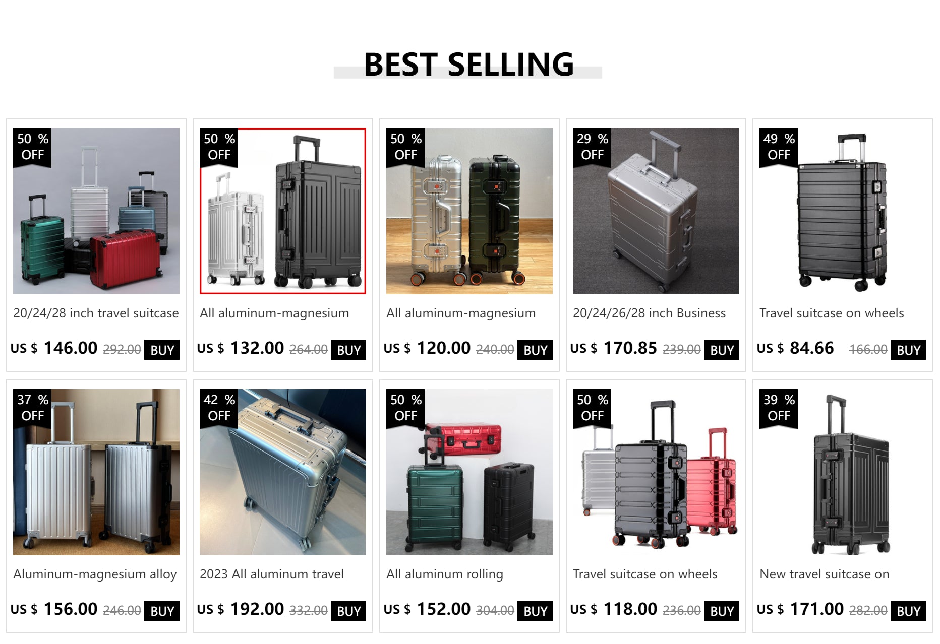 2025 All aluminum travel suitcase on wheels combination lock rolling luggage case Men's Business large size luggage Hand luggage