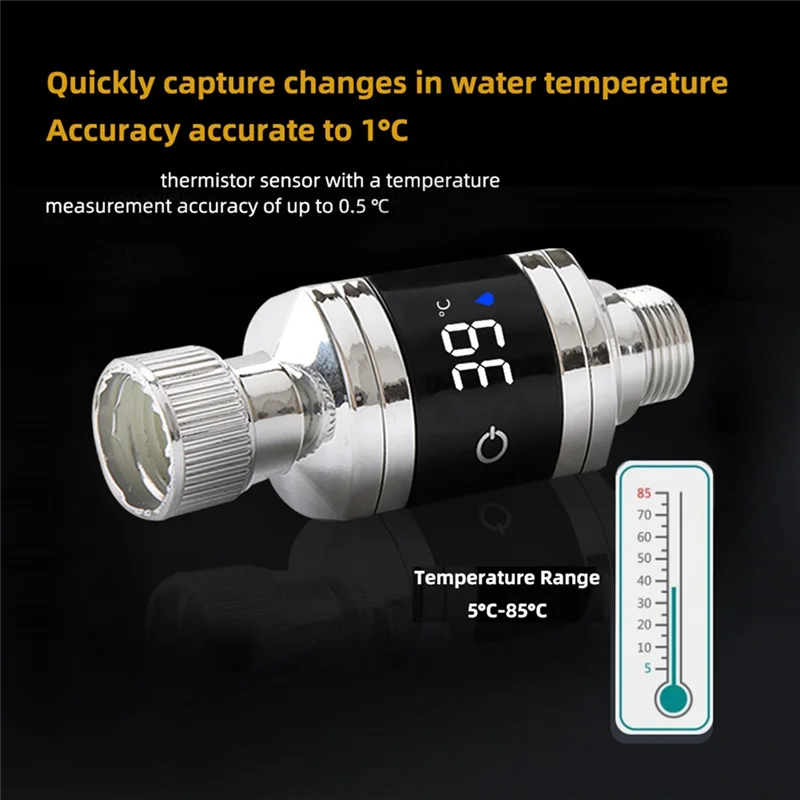 KEKA Shower Faucets Water Thermometer Bathtub Shower Faucet Kitchen Home Water Temperature Thermometer Easy Install Easy To Use