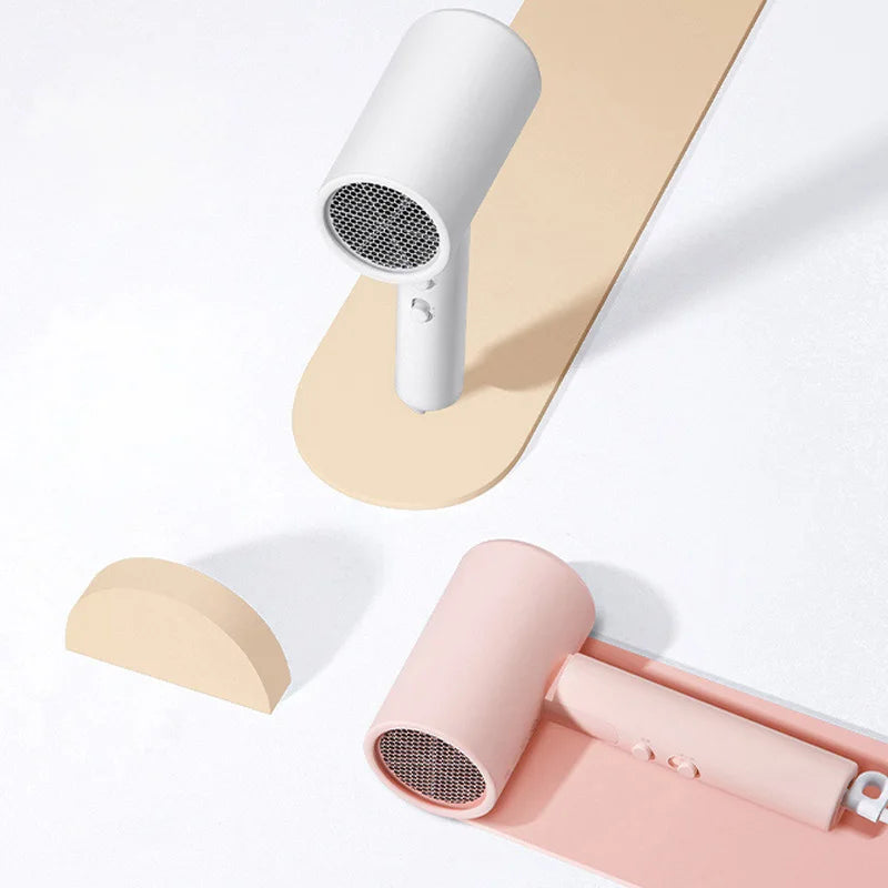 XIAOMI MIJIA H101 Portable Hair Dryer – 1600W,Foldable,50M Negative Ions,15m/s Airflow,Dual Heat & Speed Modes,220V With adapter
