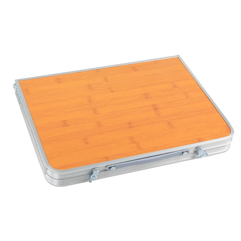 Mini Folding Table Outdoor Aluminum Table Camping Density Board Table Portable Picnic BBQ Small Table Computer Table