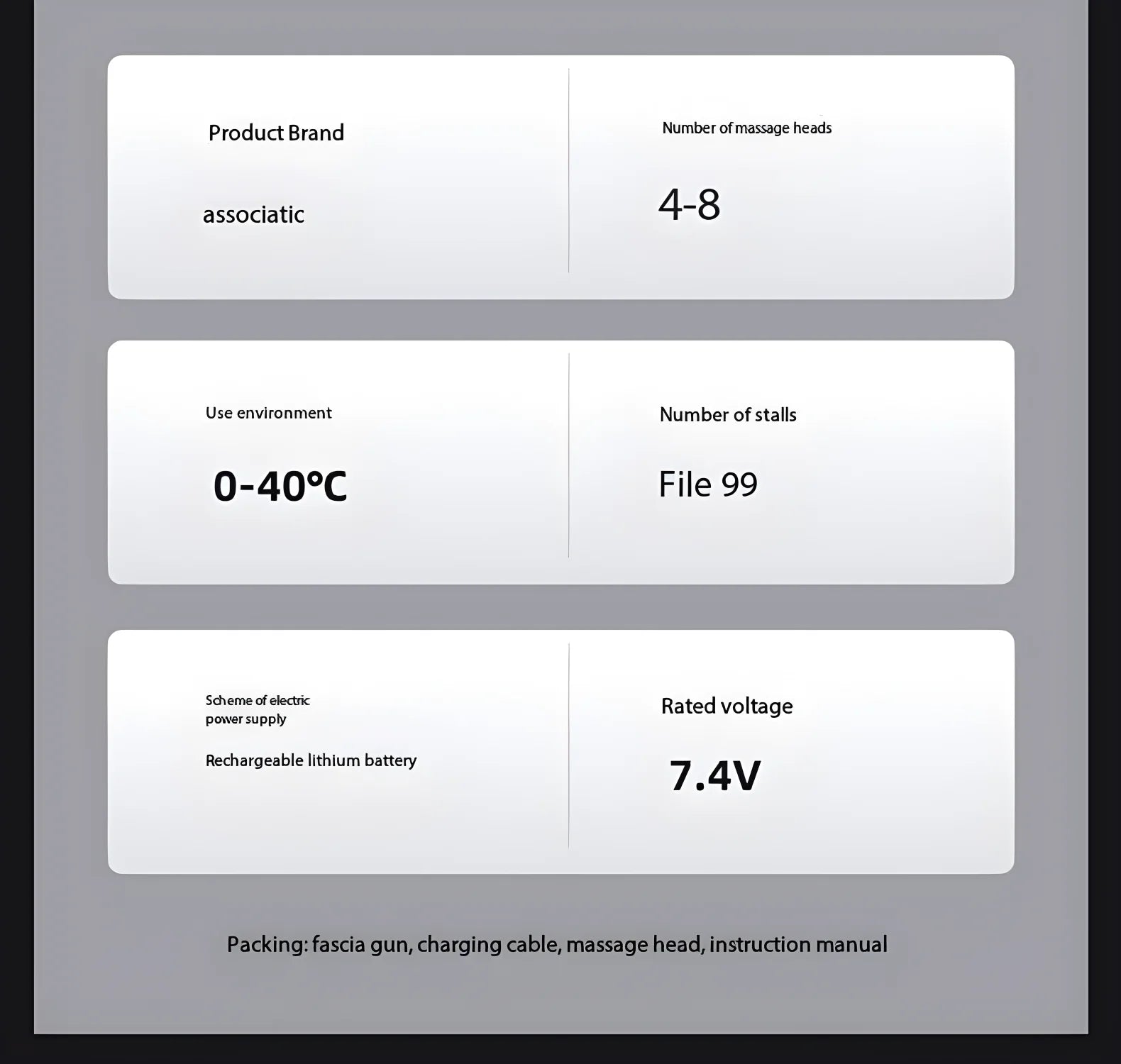 N2 N3 Fascia Gun Lenovo Brand Muscle Relaxation Massager 6-8Massage Head Long Lasting Battery Life LED Touch Portable Massager