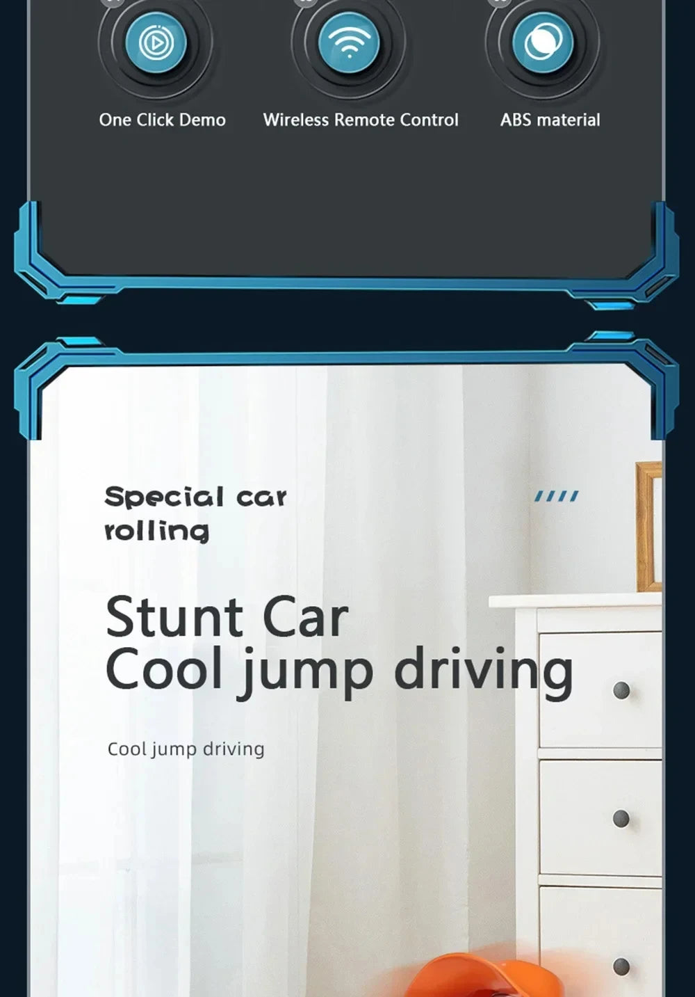 Crazy Jumping Stunt Car Wireless Infrared Remote Control Car Dance Lights Music Swing Fun New And Unique Children's Toys