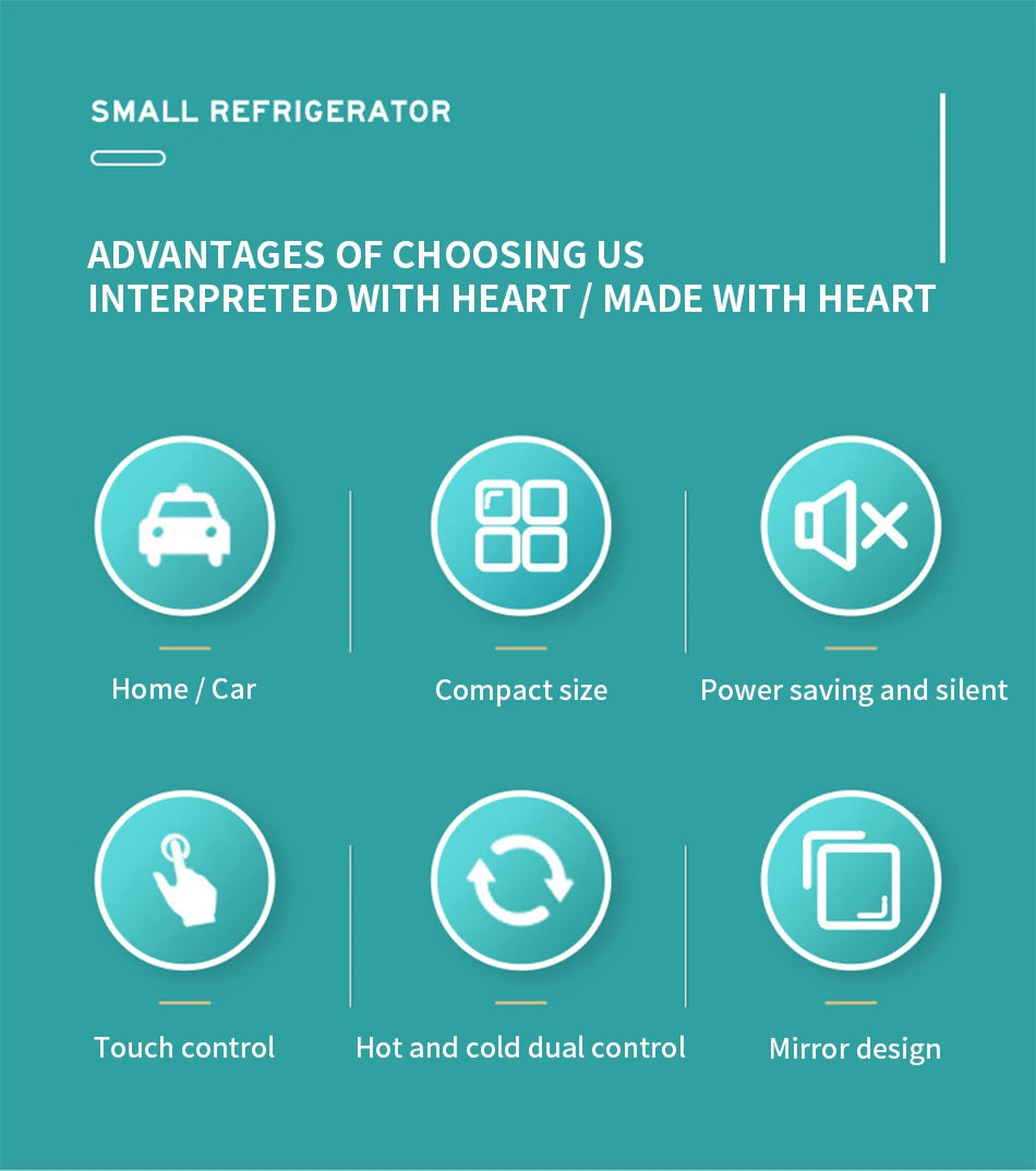 New 2025 20L car mini small refrigerator household cosmetics car refrigeration portable small refrigerator