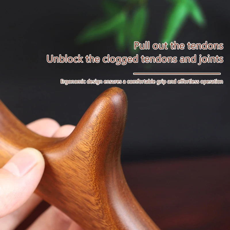 1 PCS Neck Foot Sandalwood Trigger Point Massage Gua Sha Tools Home Gym Professional Therapy Massage Tool For Back Leg Hand Face